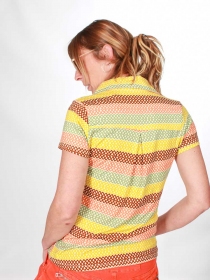 Chemise Lary manches courtes Rainbow scales