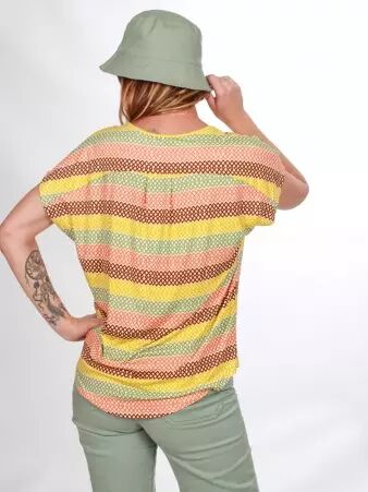 Top Gasby Rainbow scales top color� effet �cailles arc-en-ciel