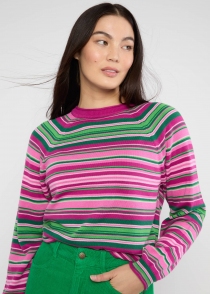Pull Marvellous Minds soft lotus stripe pull graphique lotus