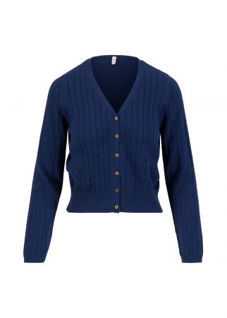Cardigan Save the World starlight blue knit �l�ment mode � l'esth�tique actuelle
