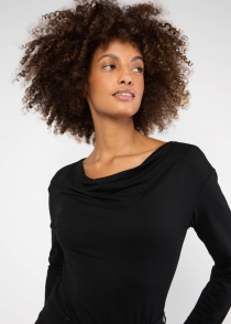 Top Wishful Waterfall soot black