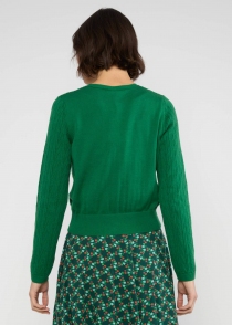 Cardigan Save the World starlight green knit