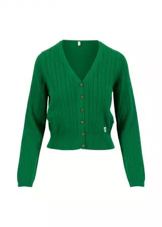Cardigan Save the World starlight green knit accessoire mode au style contemporain