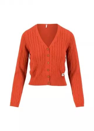 Cardigan Save the World starlight red knit accessoire mode au style contemporain