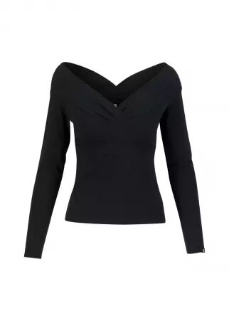 Top Lovebirds Kiss black and strong top graphique noir puissant