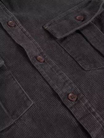 Chemise velours Whitestuff Griffin Gris accessoire mode au style contemporain
