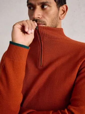 Pull Whitestuff Newport camionneur m�rino orange pull lumineux
