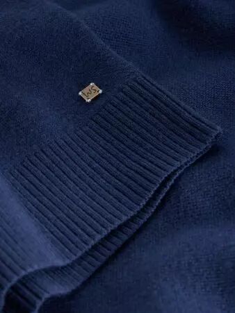 Pull Whitestuff Newport camionneur m�rino bleu pull chaud structur�