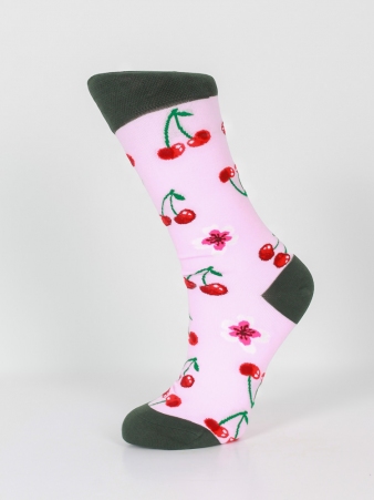 Chaussettes coton Cherry blossoms accessoire mode au style contemporain