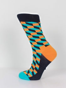 Chaussettes coton Caro Line orange