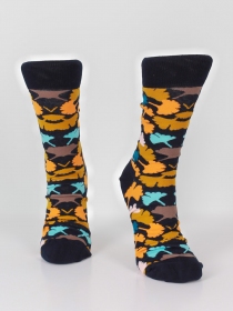 Chaussettes coton ginkgo