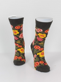 Chaussettes coton autumn flowers
