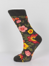 Chaussettes coton autumn flowers
