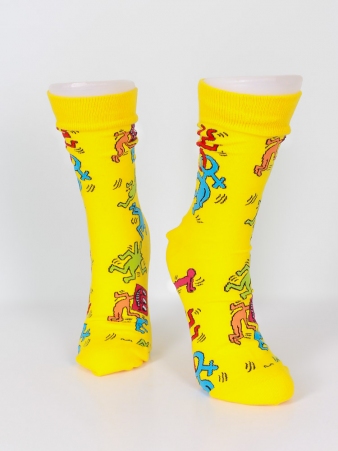 Chaussettes coton keith Haring �l�ment mode � l'esth�tique actuelle