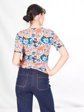 Top Kerfany Wild garden top printanier � fleurs sauvages