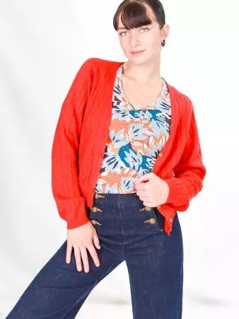 Top Kerfany Wild garden top printanier � fleurs sauvages