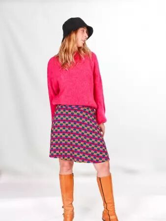 Jupe Zazie Purple pavot v�tement f�minin color� et expressif