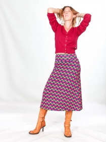 Jupe Zazou Purple pavot