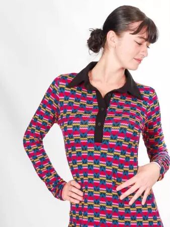 Robe Kurt Purple pavot robe �l�gante color�e