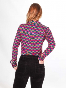 Chemise Lary manches longues Purple pavot