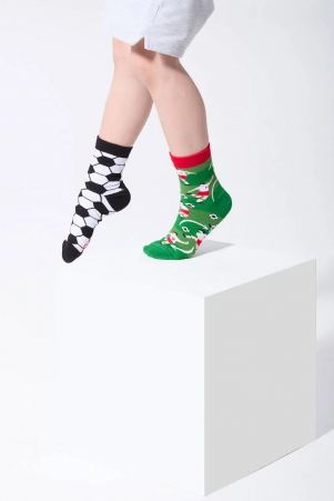 Chaussettes deparaill�es Football fan kids accessoire textile au look moderne