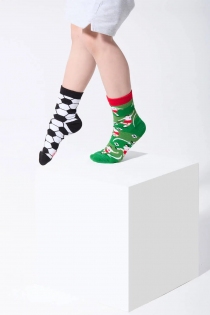 Chaussettes deparaill&eacute;es Football fan kids accessoire textile au look moderne