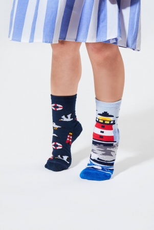 Chaussettes deparaill�es NORDIC LIGHTHOUSE kids article mode au design soign�