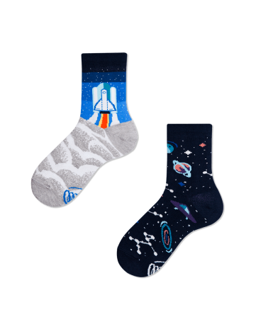 Chaussettes deparaill�es Space trip kids article mode au design soign�