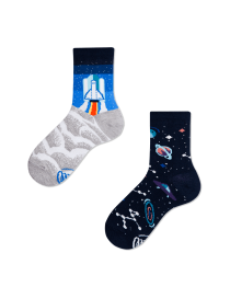 Chaussettes deparaill&eacute;es Space trip kids pi&egrave;ce vestimentaire &agrave; l'allure tendance