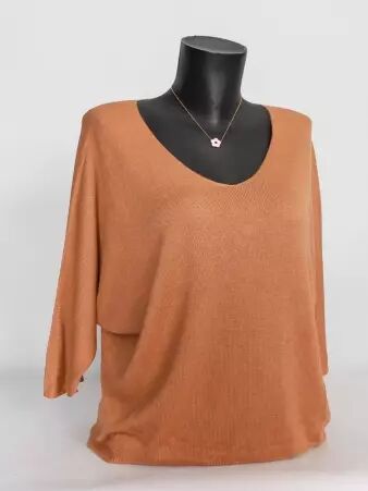 Pull Liza camel fonc� pull Liza camel fonc� chaleureux