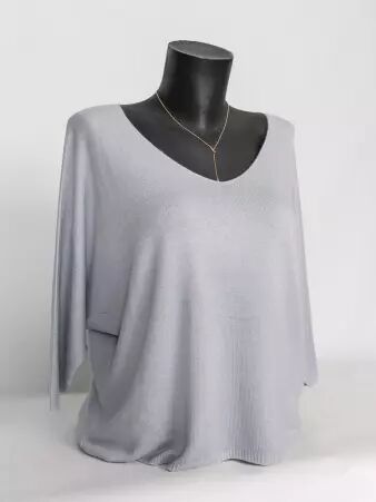 Pull Liza gris clair pull Liza gris clair neutre