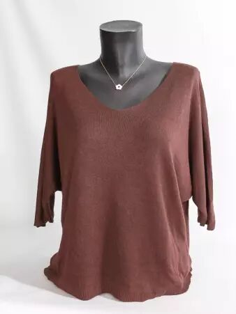 Pull Liza chocolat pull Liza chocolat profond