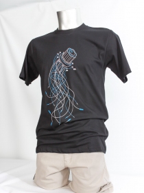 T-shirt Power-On noir