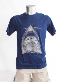 T-shirt Te Mao bleu marine