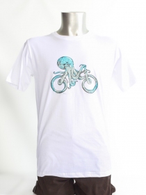 T-shirt Octocycle blanc