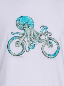 T-shirt Octocycle blanc