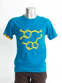 Tee shirt Molecule Bleu