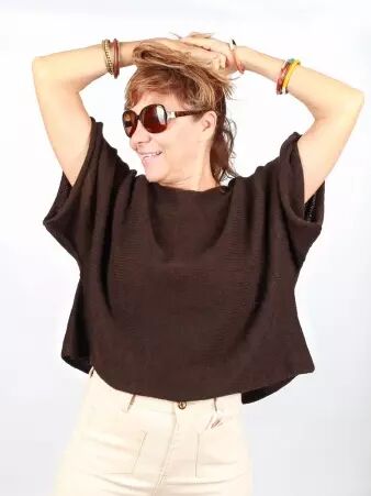 Pull Adonis chocolat pull chocolat profond au style cosy