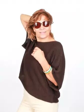Pull Adonis chocolat pull chocolat profond au style cosy