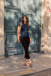 Pantalon chino velours Choco pantalon velours chocolat &agrave; l'allure chaleureuse