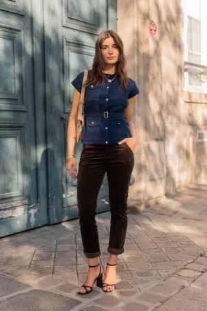 Pantalon chino velours Choco pantalon velours chocolat � l'allure chaleureuse