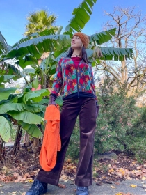 Teddy Jungle canop teddy imprim&eacute; v&eacute;g&eacute;tal profond