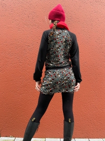 Robe Sweater Kaleidoscope bleu robe pull originale color&eacute;e