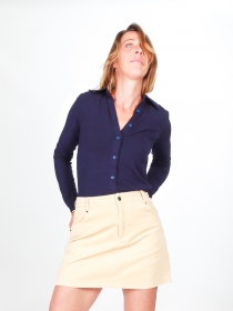 Chemise Lary manches longues Navy
