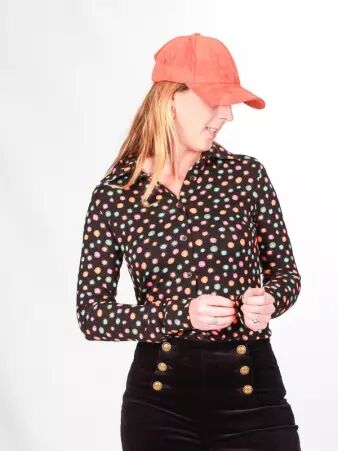 Chemise Lary manches longues Nuit etoilee accessoire mode au style contemporain