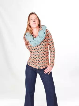 Chemise Lary manches longues Crocus article mode au design soign�