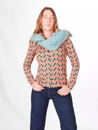 Chemise Lary manches longues Crocus article mode au design soign�