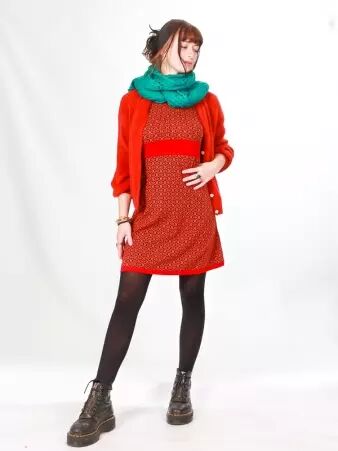 Robe Elie Diamond Corail robe �l�gante estivale
