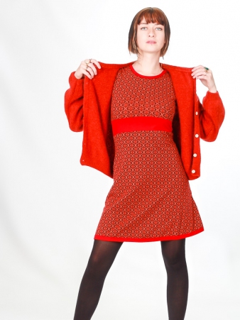 Robe Elie Diamond Corail robe �l�gante estivale