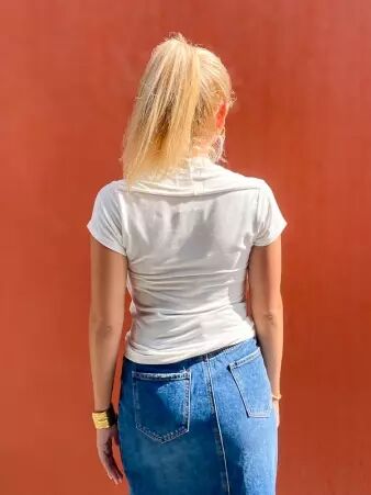 Top Calie ivoire top boh�me ivoire intemporel